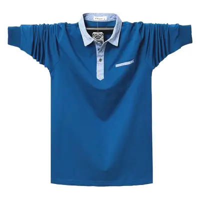 Men Black Polo Shirt Plus Large Size