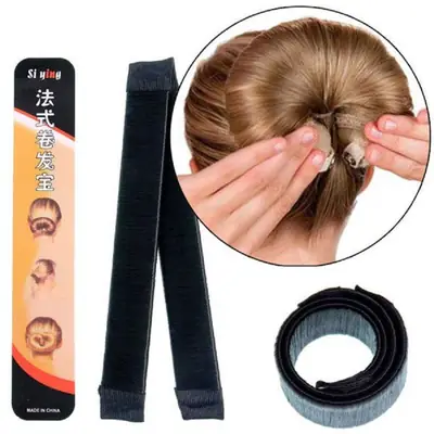 Black Snap Ring Hair Artifact Ball Head Coil Hair Beauty Tool