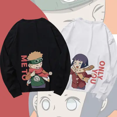 Naruto Cartoon Long Sleeve T-Shirt Men Women Pure Cotton