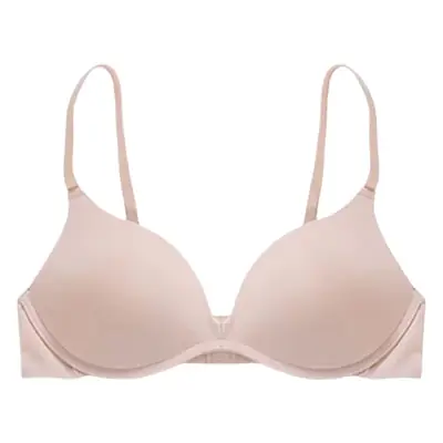 Japanese style simple seamless glossy solid color girl's underwear student summer big chest small chest push up bra women's thin