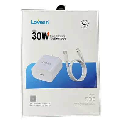 Lowestei PD 30W Fast Charging USB-C Head with 3C Certification