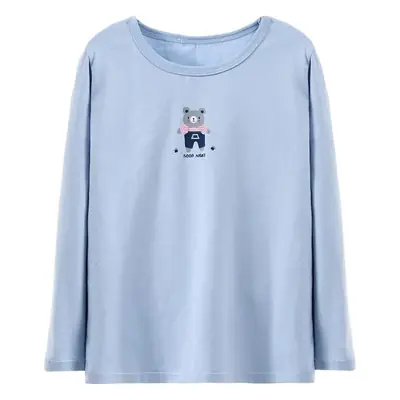 Blue Cotton Long Sleeve T-Shirt for Boys Autumn Winter