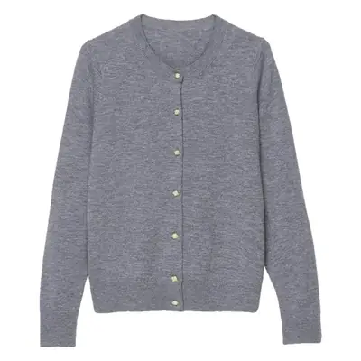 2024 Women's Blue Long Sleeve Cardigan Sweater Top