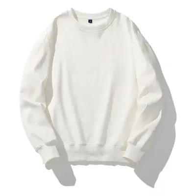 Pink Cotton Round Neck Sweatshirt for Men