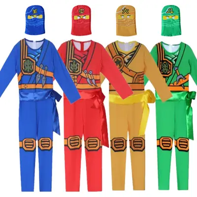 Yellow Ninja Gloves for Kids Halloween Costume