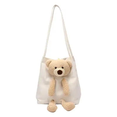 Women's Black Bear Design Shoulder Tote Bag 2020