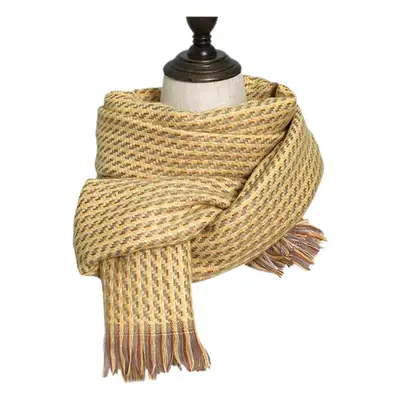 Women's Winter Plaid Tassel Scarf Warm European American Imitation Cashmere
