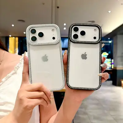 Double-Sided Sparkling Diamond iPhone Case 17P