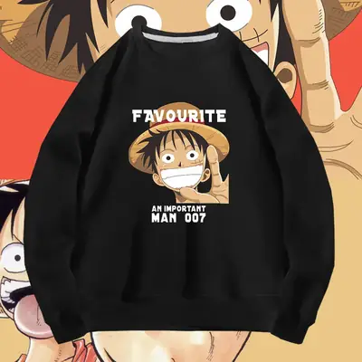 Men's Red One Piece Crewneck Sweatshirt Favourite Design
