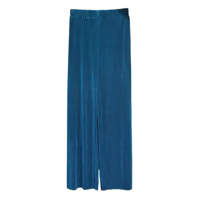 Versatile Thin Women's Trousers with Elastic Waist, Loose Ice Silk Pleated Trousers, Slim Wide-Leg Trousers, Casual Yoga Trousers