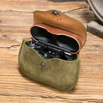 Sony Genuine Leather Earphone Set Protective Cover Anti-drop