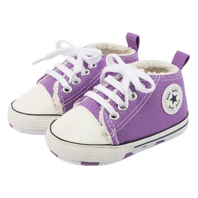 New winter baby shoes cotton shoes fleece-lined warm canvas shoes baby non-slip soft bottom toddler shoes baby shoes