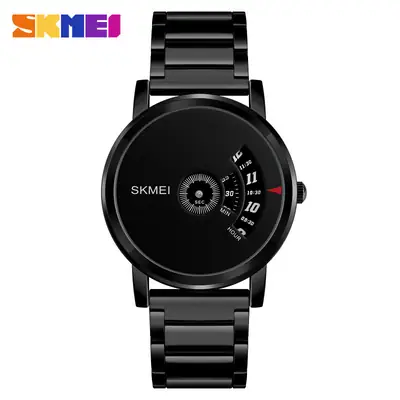 SKMEI Black Men's Quartz Watch with Digital Display