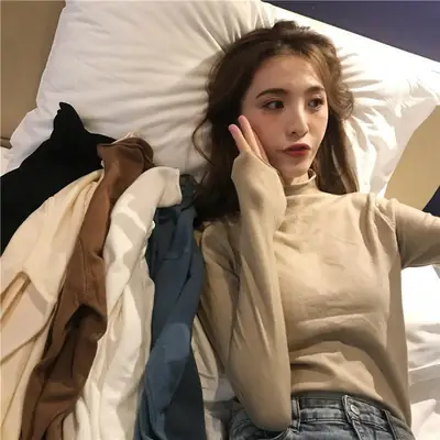 Long-sleeve Sweater Top Women's Inner Wear Winter Wear