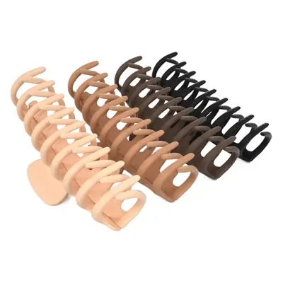 Orange Large Hair Clip with 7 Slots for Easy Application