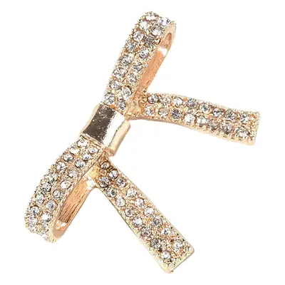 Rose Gold Rhinestone Hairpin Clip for Women