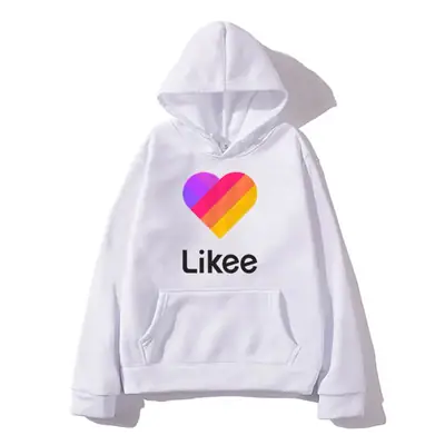 Pink Likee Heart Hoodie for Men Women Casual Hoodie