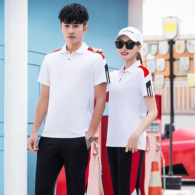 Men's Black Red Stripe Sports Suit Summer Fitness