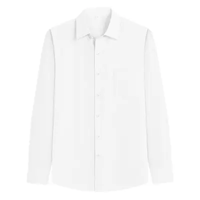 Men's Pink Long Sleeve Button Down Shirt