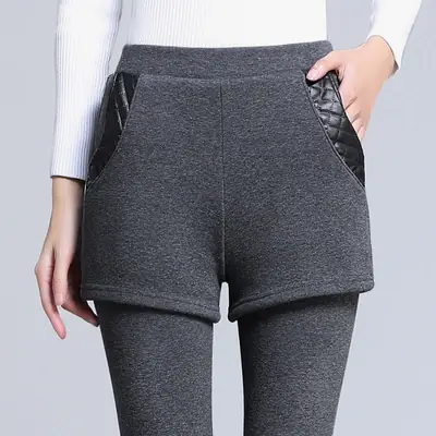 Women Fleece Leggings 20°C Warmth Padded Shorts