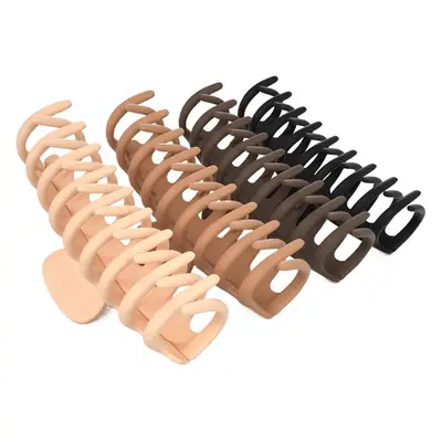 Frosted Claw Hair Clip Large Non-Slip Rubber