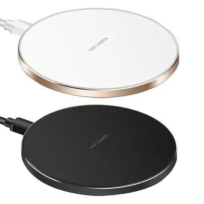 10W Wireless Phone Charger with Metal Base