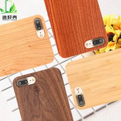 Bamboo Wooden iPhone Cases 8 Plus Protective Cover