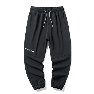 Men Printed Casual Pants Grey 2025 Winter