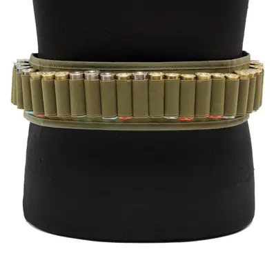 12g Outdoor Storage Belt 30 Hole Camouflage Black