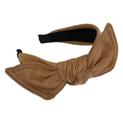 Velvet Bow Headbands for Women with Wide Bristles