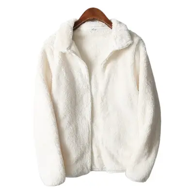 Women Velvet Turtlenege Jacket 7 Colors Loose Zipper