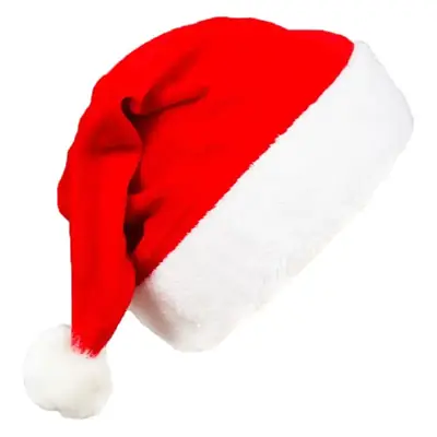 2022 Red Velvet Christmas Hat for Adults