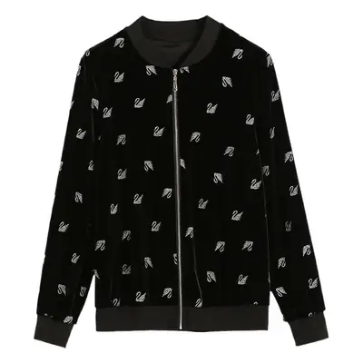 Gold Velvet Jacket Women Autumn Winter Large