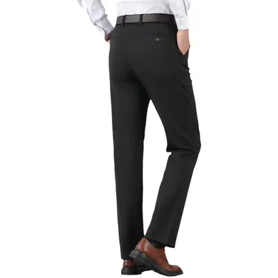 Winter Fleece Lined Black Men's Pants