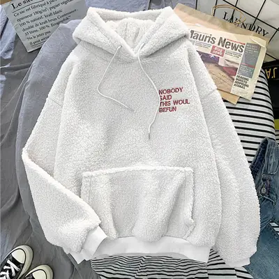 Women Fleece Hoodie Brown "I'm Not So Good" Dropshipping