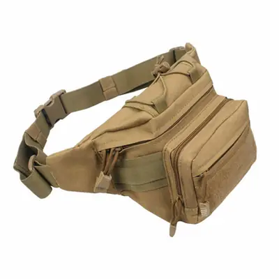 Outdoor Waist Bag Olive Green Multifunctional Sports Crossbody