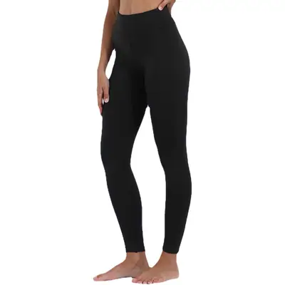 Black Fleece-lined High Waist Leggings for Girls