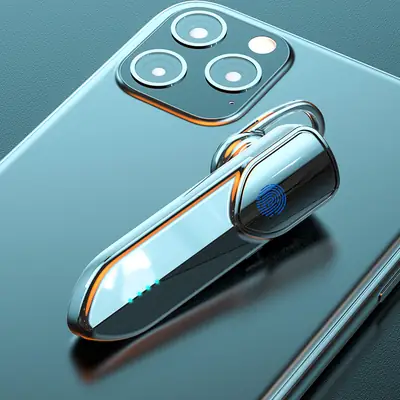 V19S Bluetooth Headset with Fingerprint Touch & Power Display