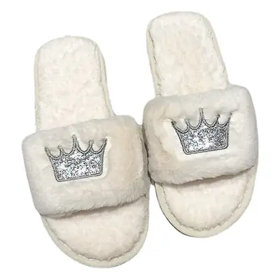 Mao Mao slippers women autumn and winter new indoor and outdoor cotton slippers flat crown warm casual women's shoes wholesale