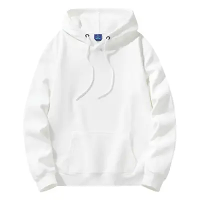 Grey Cotton Hooded Sweatshirt with Drawstring Cap
