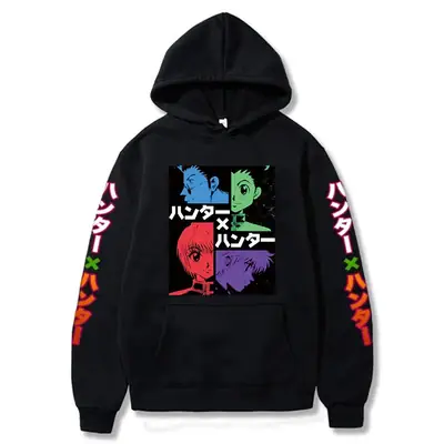 White Cartoon Hoodie for Men with Anime Design