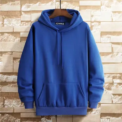 2020 Hooded Sweatshirt Blue Men Casual Hooded Top