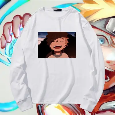 Naruto Graphic Long Sleeve T-Shirt Black