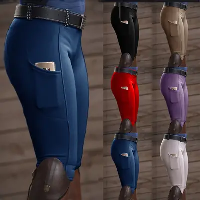 2025 European Noble Equestrian Pants Stretch Hip Women's Casual Pants