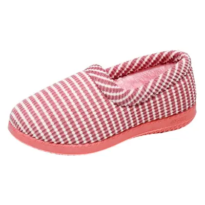Women's Pink Leopard Print Winter Slippers