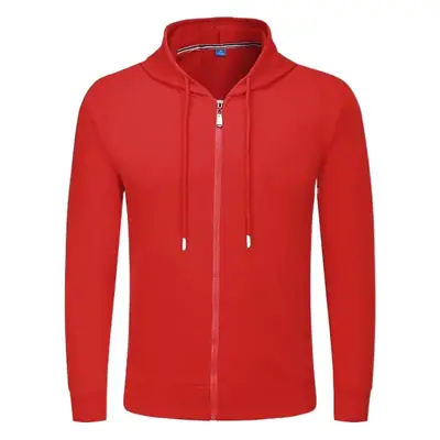 Pink Full-Zip Hooded Sweatshirt for Men Women