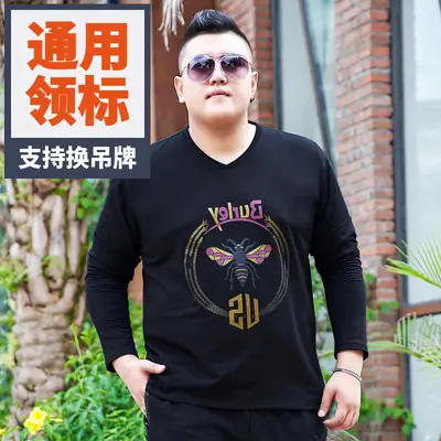2020 Long Sleeve Printed Fat Guy T-Shirt Black