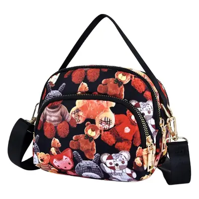 2025 Black White Geometric Crossbody Bag for Women