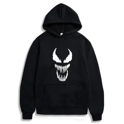 Men's Pink Venom Hoodie with Logo
