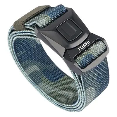 Men's Green Nylon Tactical Belt with Buckle